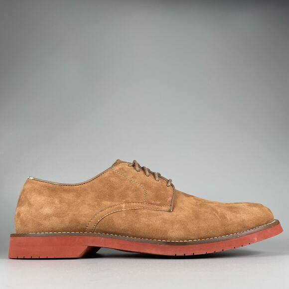G.H. Bass Buckingham Men\'s Size 13 D Tan Suede Lace Up Oxford Dress Shoes Casual main image 7